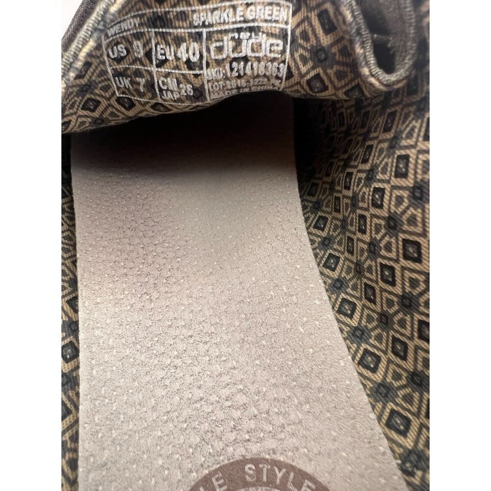 Hey Dude Wendy Sparkle Green Slip On Shoes Women Size 9 - Picture 8 of 9